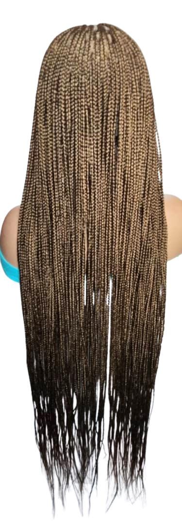 Long Braided Wigs. Knotless Box Braids. Full Lace with Baby Hair.
