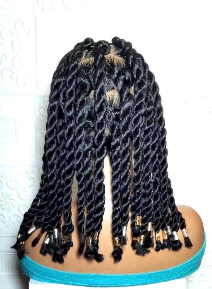 Large Knotless Box Braids. Braided Wig. Full Lace with Baby Hair