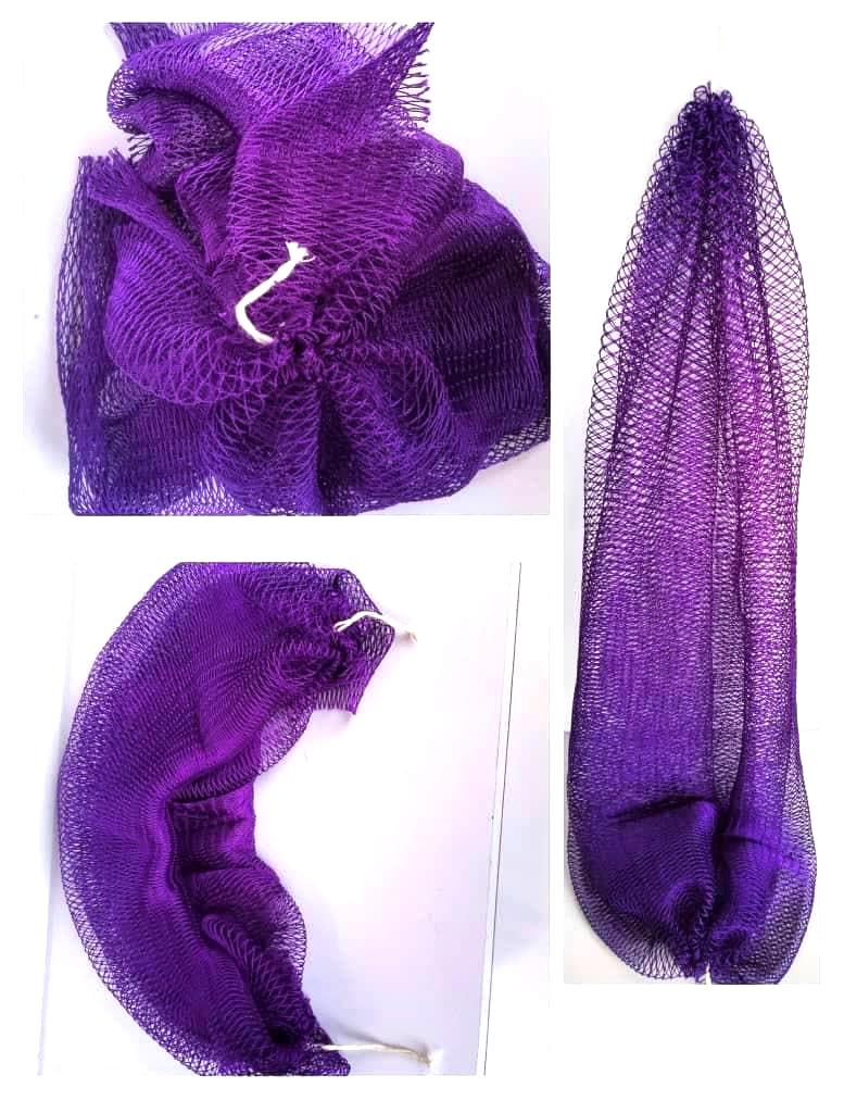 2 PCS African Net Sponges. Gift Wrapped. 60in Long Exfoliating Body Scrubber, Sapo