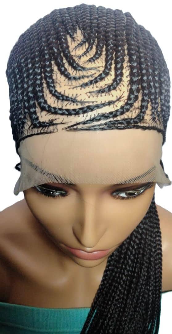 Braided Wig. Banana Cornrow Braids. Full Lace with Baby Hair. Lemonade Braids.