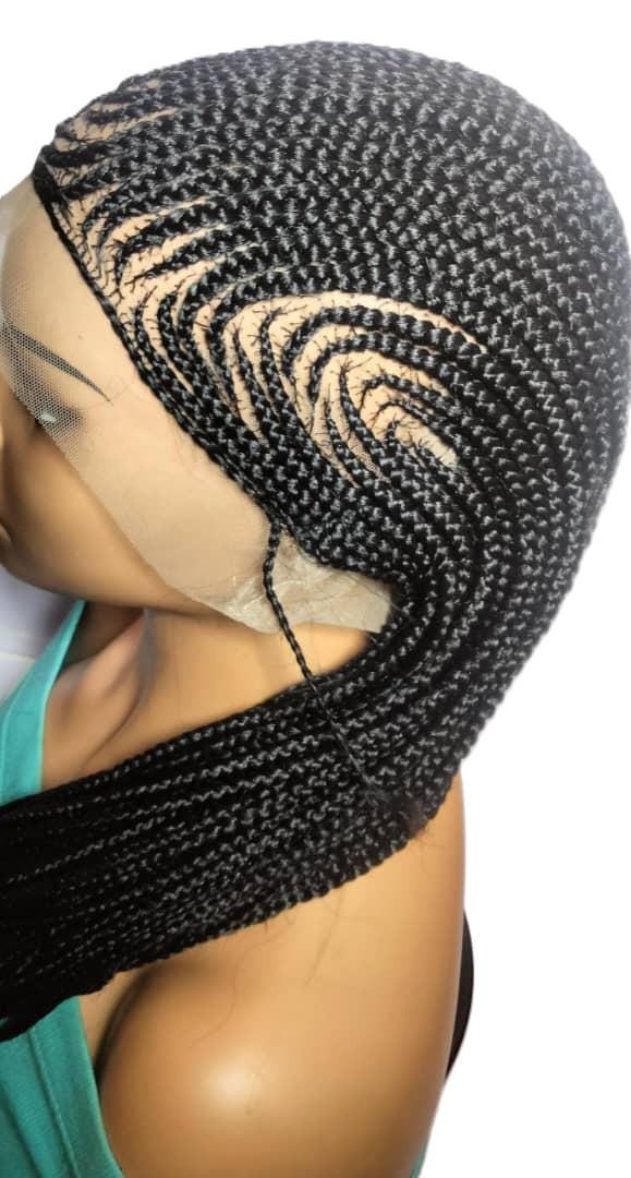 Braided Wig. Banana Cornrow Braids. Full Lace with Baby Hair. Lemonade Braids.