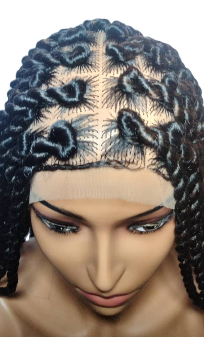 Large Knotless Box Braids. Braided Wig. Full Lace with Baby Hair