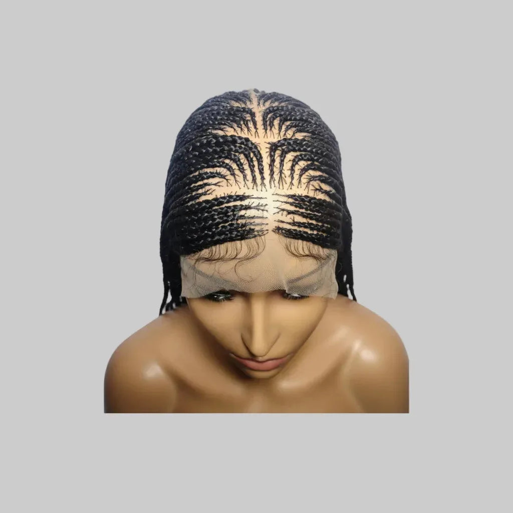 Cornrow Braids Braided Wig Lemonade Braids Full Lace with Baby Hair. 30in - EC Braided Wigs
