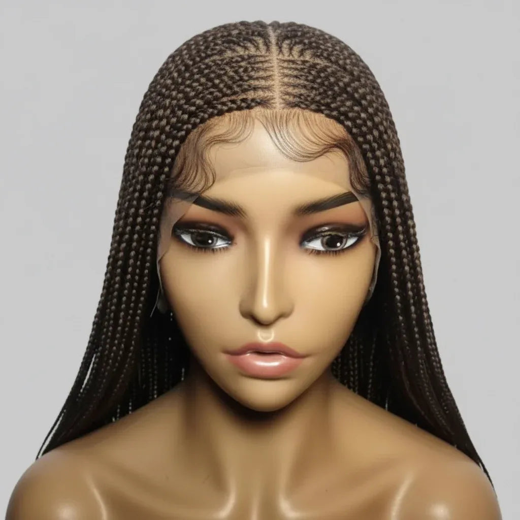 Cornrow Braids Braided Wig Lemonade Braids Full Lace with Baby Hair. 30in - EC Braided Wigs