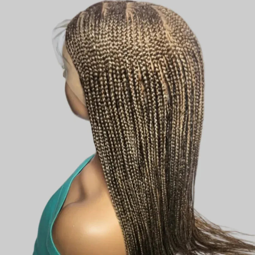 Cornrow Braids Braided Wig Lemonade Braids Full Lace with Baby Hair. 30in - EC Braided Wigs