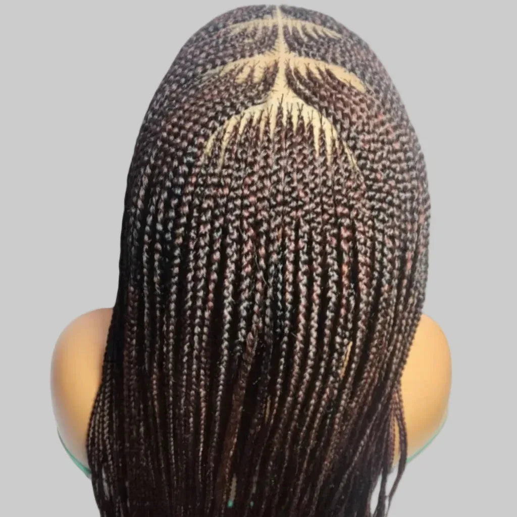 Cornrow Braids Braided Wig Lemonade Braids Full Lace with Baby Hair. 30in - EC Braided Wigs