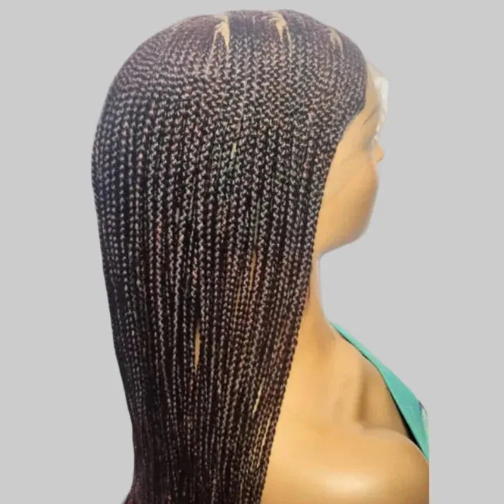 Cornrow Braids Braided Wig Lemonade Braids Full Lace with Baby Hair. 30in - EC Braided Wigs