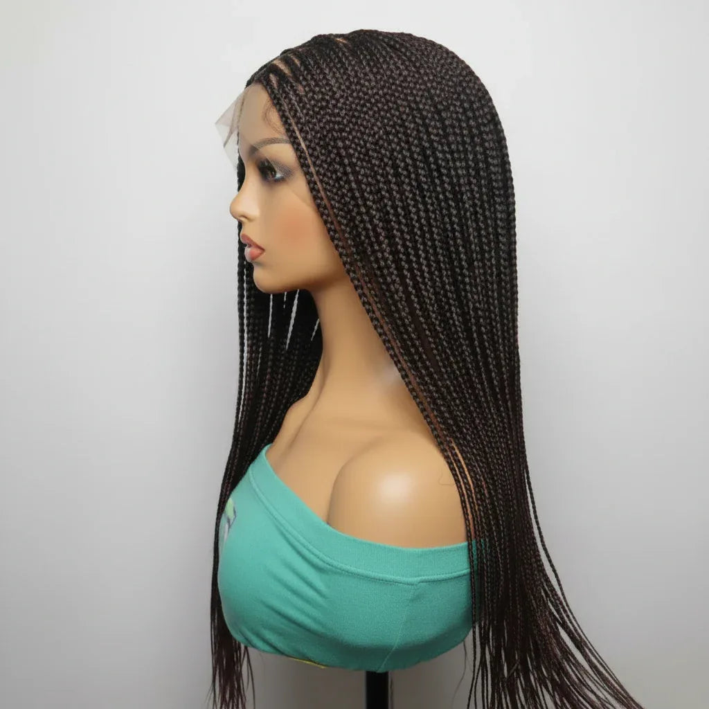 Cornrow Braids Braided Wig Lemonade Braids Full Lace with Baby Hair. 30in - EC Braided Wigs