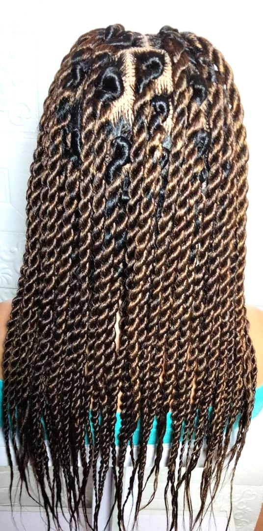 Large Knotless Box Braids. Braided Wig. Full Lace with Baby Hair