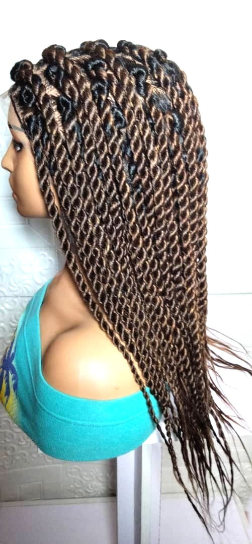Large Knotless Box Braids. Braided Wig. Full Lace with Baby Hair
