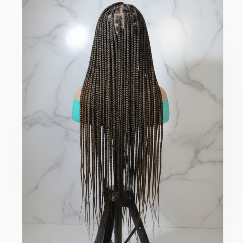 Knotless Box Braids Wig,  40 Inches Ready-to-Wear Protective Hairstyle