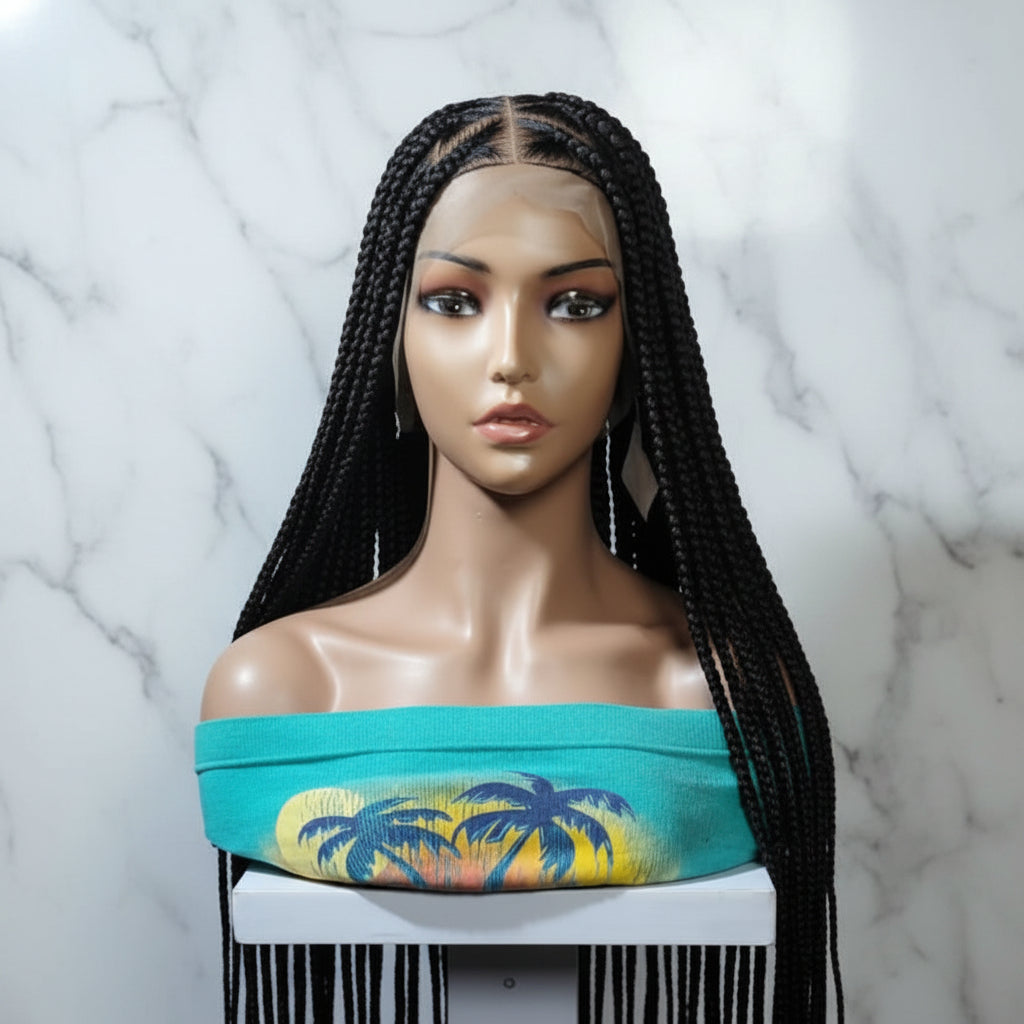 Knotless Box Braids Wig,  40 Inches Ready-to-Wear Protective Hairstyle