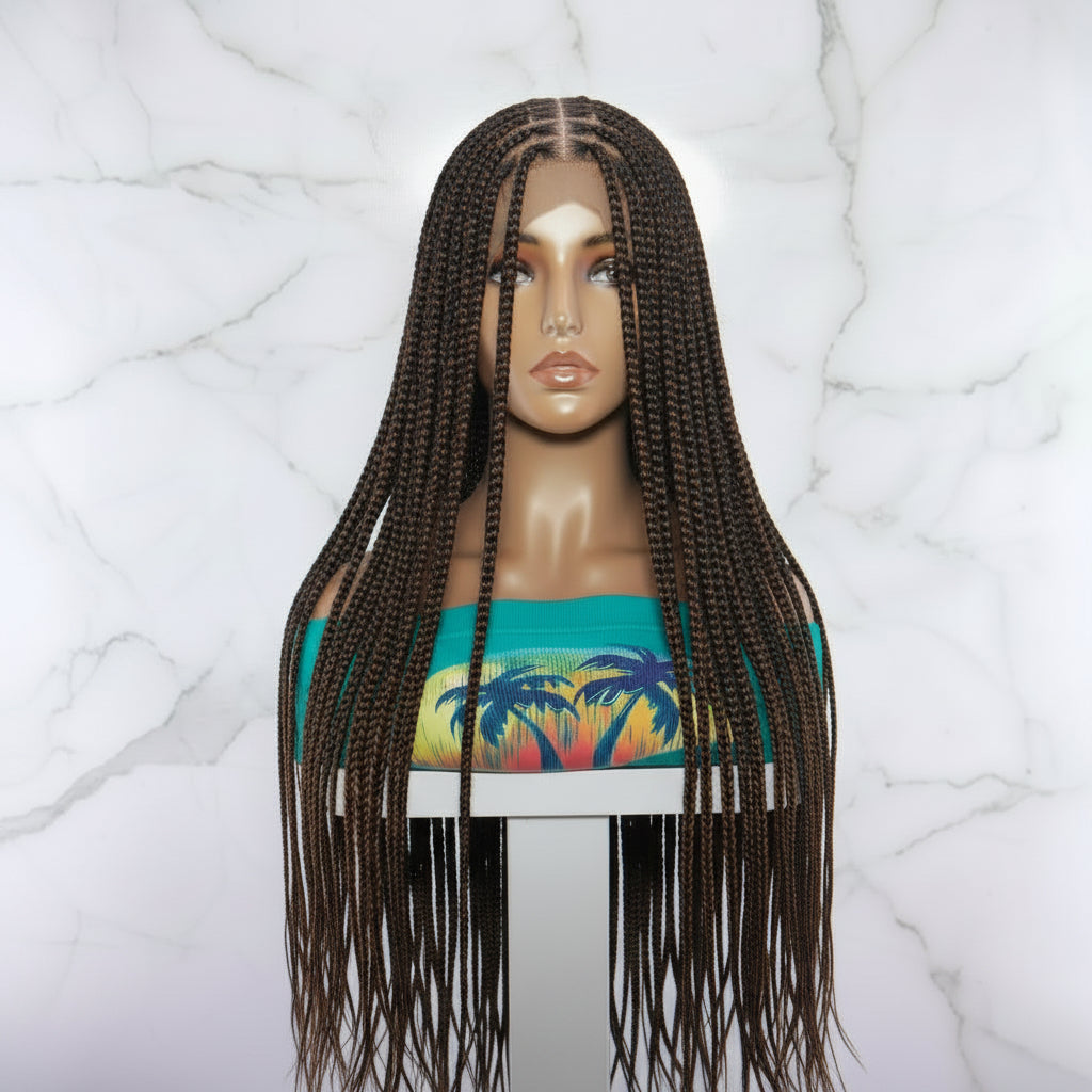 Full Lace with Baby Hair, Knotless Braids Wig,  40 Inches Ready-to-Wear