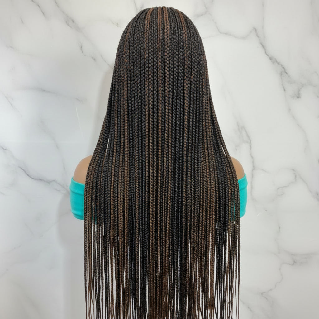 Full Lace with Baby Hair, Knotless Braids Wig,  40 Inches Ready-to-Wear