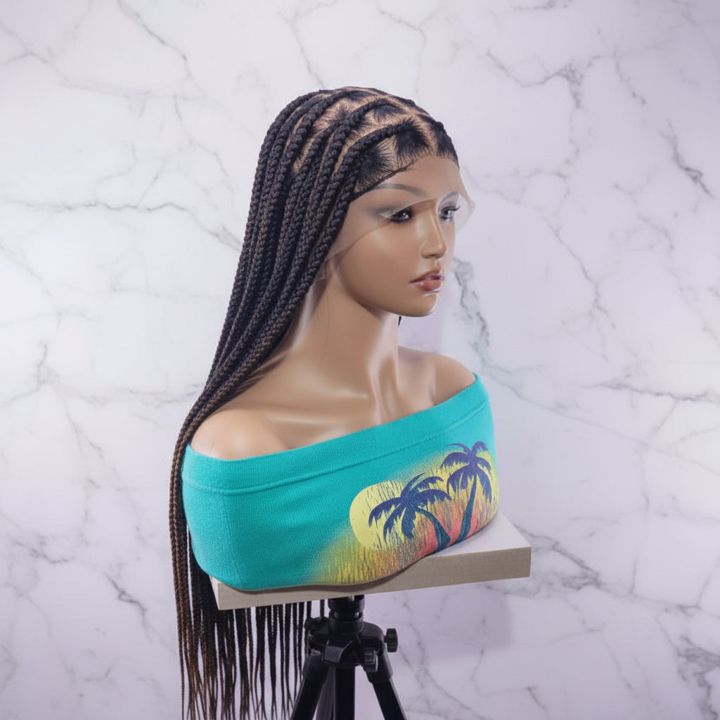 Knotless Box Braids Wig,  40 Inches Ready-to-Wear Protective Hairstyle