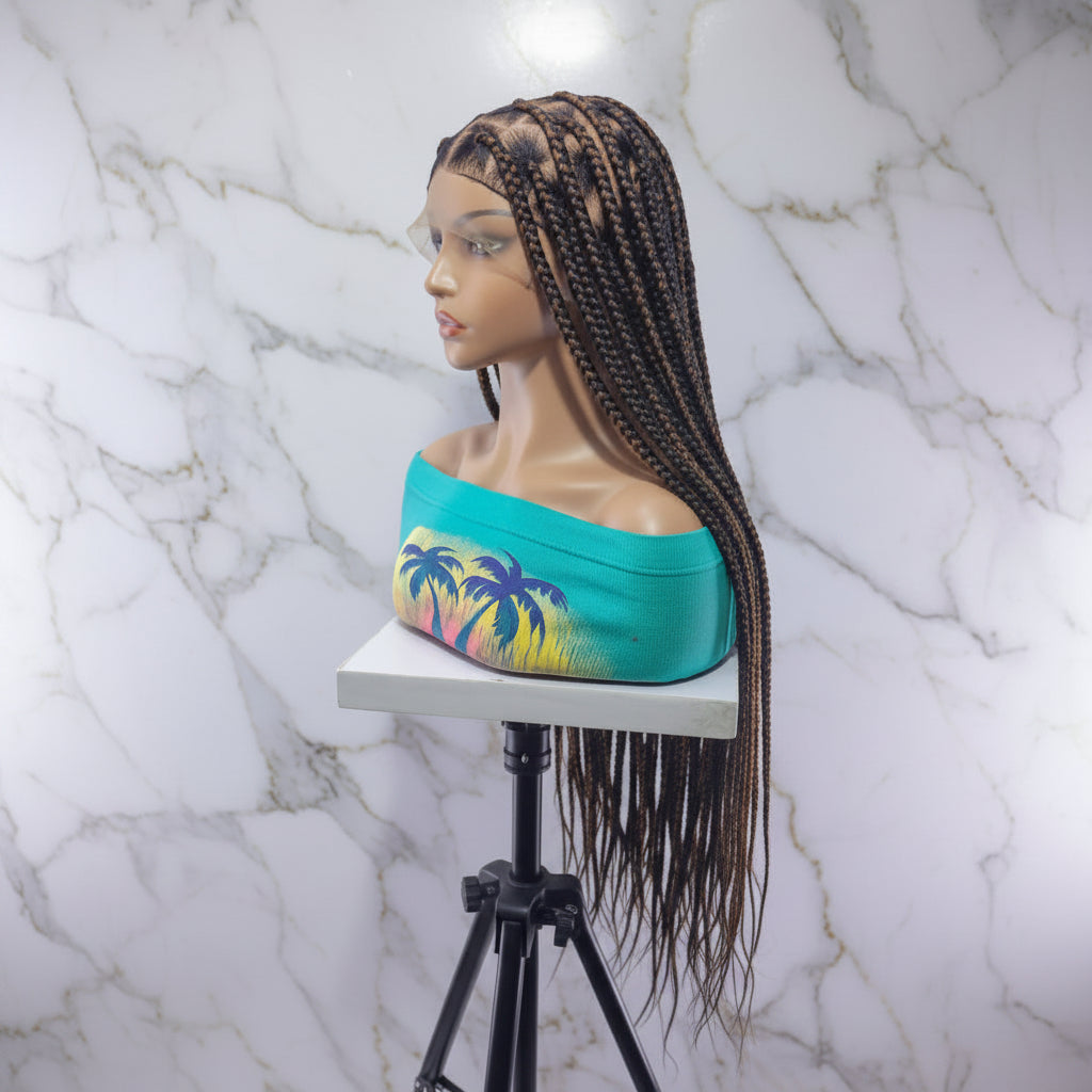 Knotless Box Braids Wig,  40 Inches Ready-to-Wear Protective Hairstyle