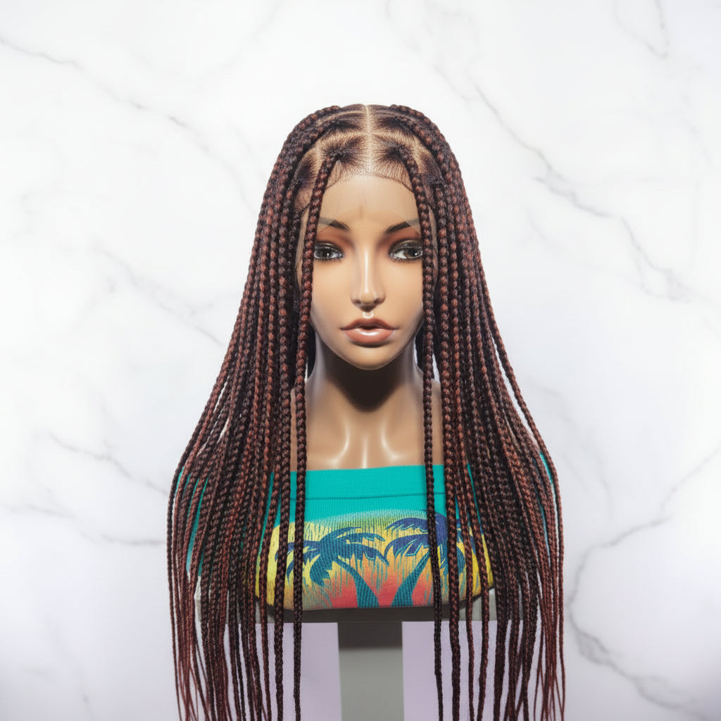 Knotless Box Braids Wig,  40 Inches Ready-to-Wear Protective Hairstyle