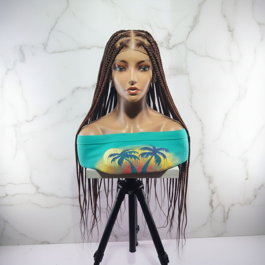Knotless Box Braids Wig,  40 Inches Ready-to-Wear Protective Hairstyle
