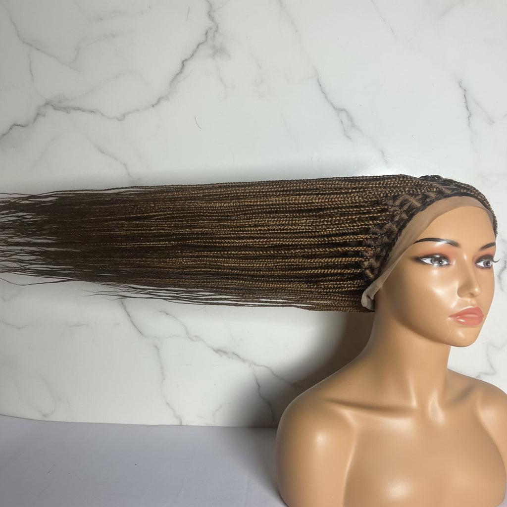 Full Lace with Baby Hair, Knotless Braids Wig,  40 Inches Ready-to-Wear