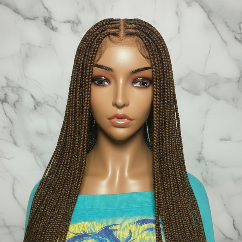 Full Lace with Baby Hair, Knotless Braids Wig,  40 Inches Ready-to-Wear