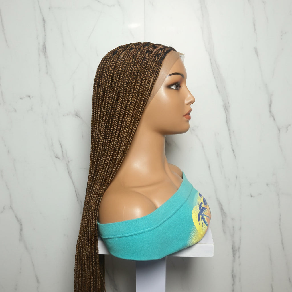 Full Lace with Baby Hair, Knotless Braids Wig,  40 Inches Ready-to-Wear
