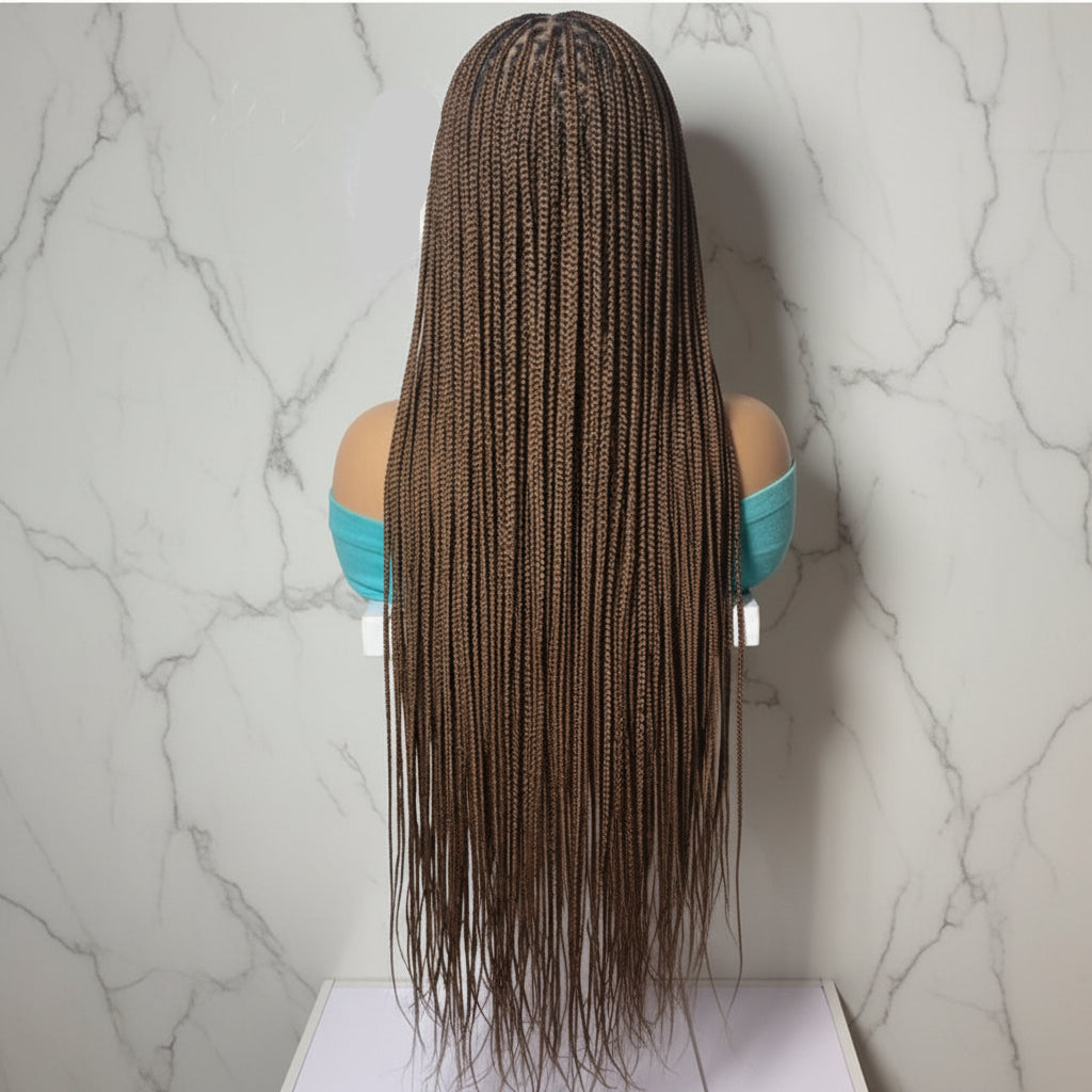 Full Lace with Baby Hair, Knotless Braids Wig,  40 Inches Ready-to-Wear