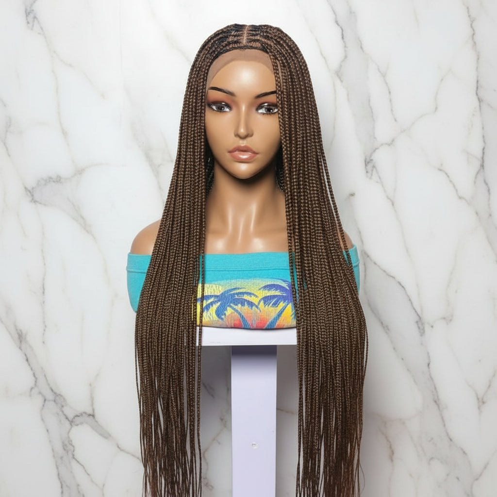 Full Lace with Baby Hair, Knotless Braids Wig,  40 Inches Ready-to-Wear