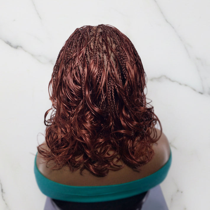 BoHo Knotless Braids Wig; Full Lace Baby Hair