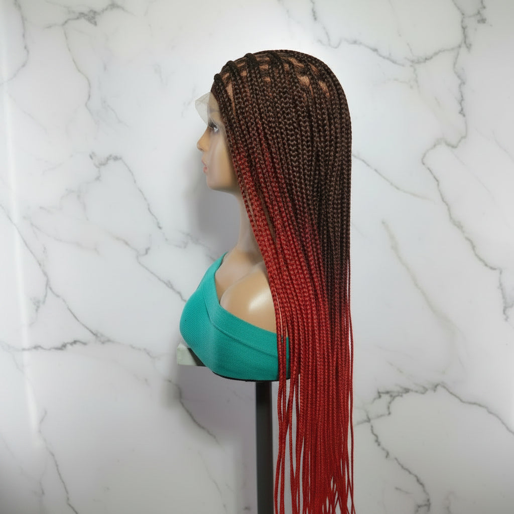 Full Lace with Baby Hair, Knotless Braids Wig,  40 Inches Ready-to-Wear