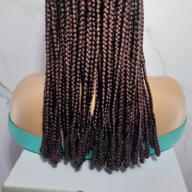 Fulani Braided Wig. Lemonade Braids. Full Lace Baby Hair. Wrapped Ends