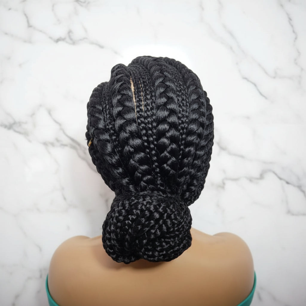 Braided Wig. Large Cornrow Braids. Full Lace Cap
