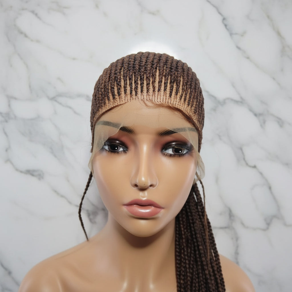 Braided Wig. Cornrow Braids. Full Lace with Baby Hair. Lemonade Braids.
