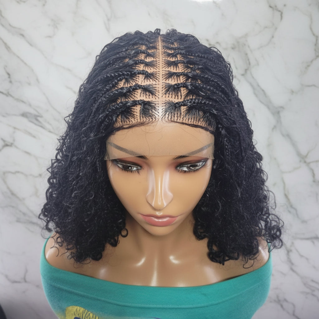 Boho Knotless Braids Wig | Curly Ends | Full Lace + Baby Hair | Ready to Wear