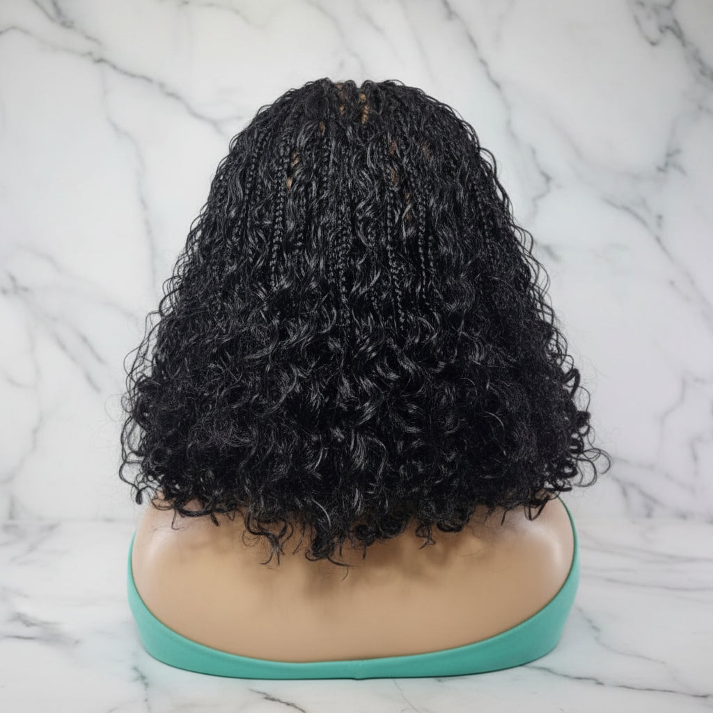 Boho Knotless Braids Wig | Curly Ends | Full Lace + Baby Hair | Ready to Wear