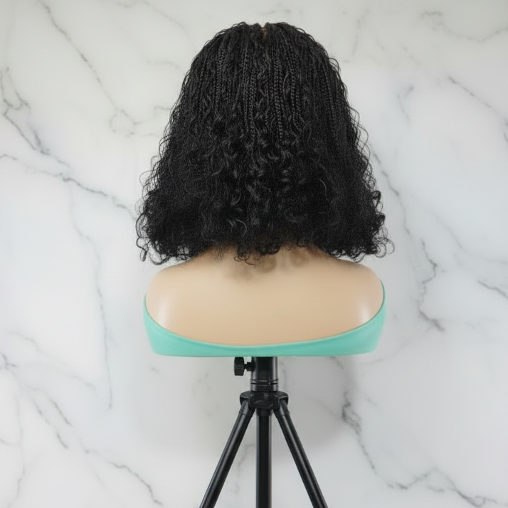 Boho Knotless Braids Wig | Curly Ends | Full Lace + Baby Hair | Ready to Wear