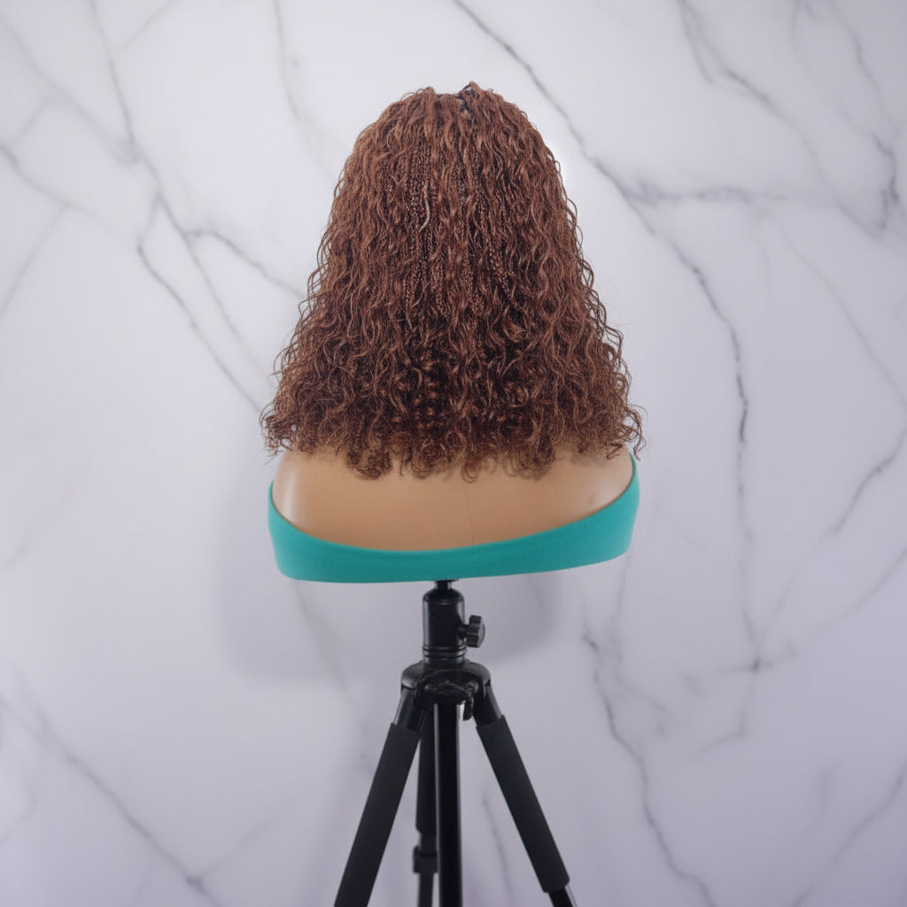 Boho Knotless Braids Wig | Curly Ends | Full Lace + Baby Hair | Ready to Wear