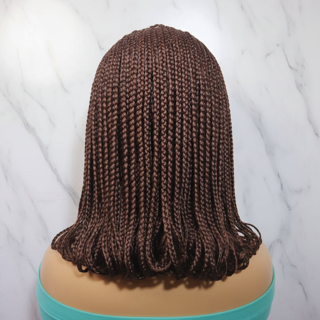 Braided Wig. Handmade Cornrow Braids. Full Lace Baby Hair
