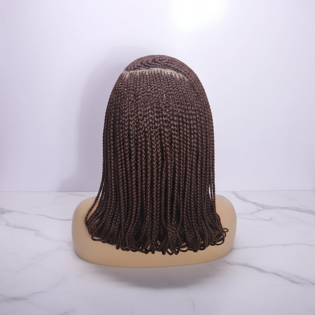 Braided Wig. Handmade Cornrow Braids. Full Lace Baby Hair