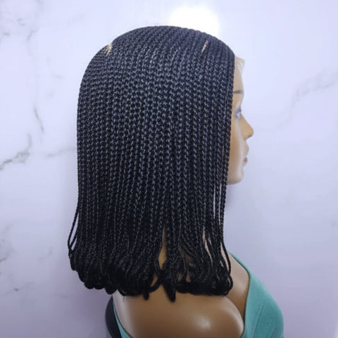 Braided Wig. Handmade Cornrow Braids. Full Lace Baby Hair