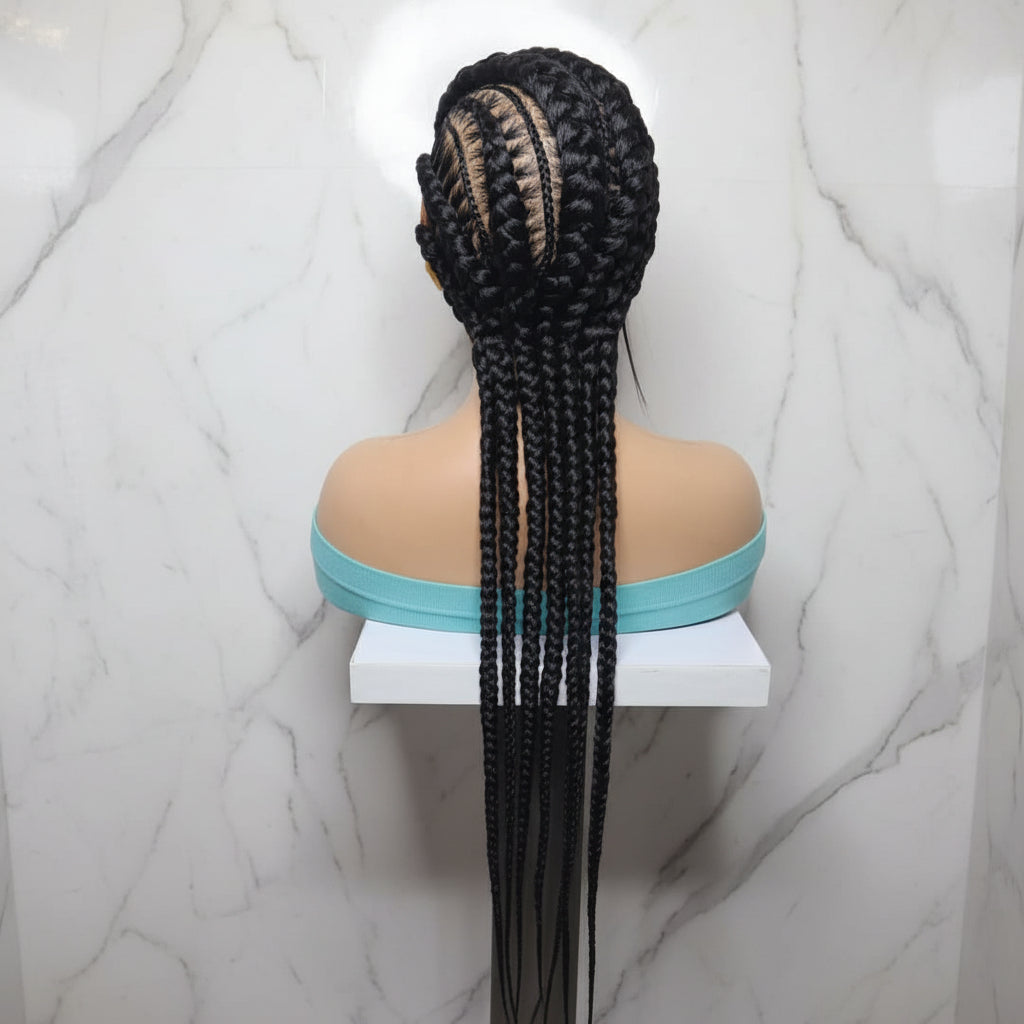 Braided Wig. Cornrow Braids. Full Lace with Baby Hair. Lemonade Braids.