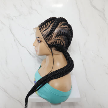 Braided Wig. Cornrow Braids. Full Lace with Baby Hair. Lemonade Braids.