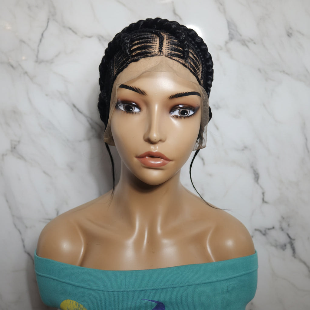 Braided Wig. Cornrow Braids. Full Lace with Baby Hair. Lemonade Braids.