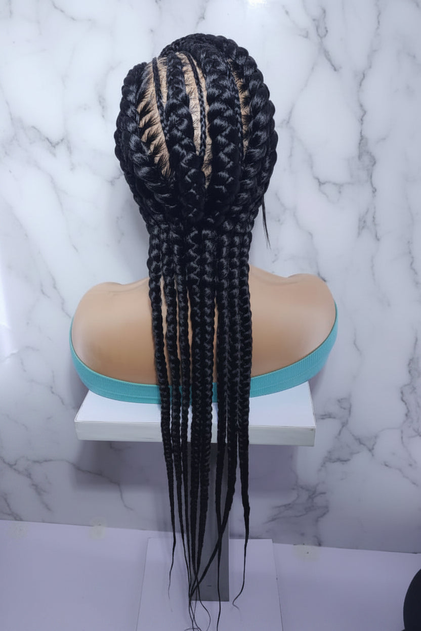 Braided Wig. Cornrow Braids. Full Lace with Baby Hair. Lemonade Braids.