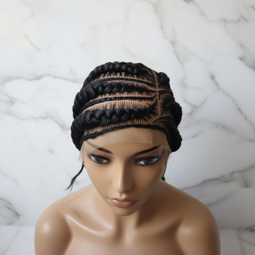Braided Wig. Cornrow Braids. Full Lace with Baby Hair. Lemonade Braids.