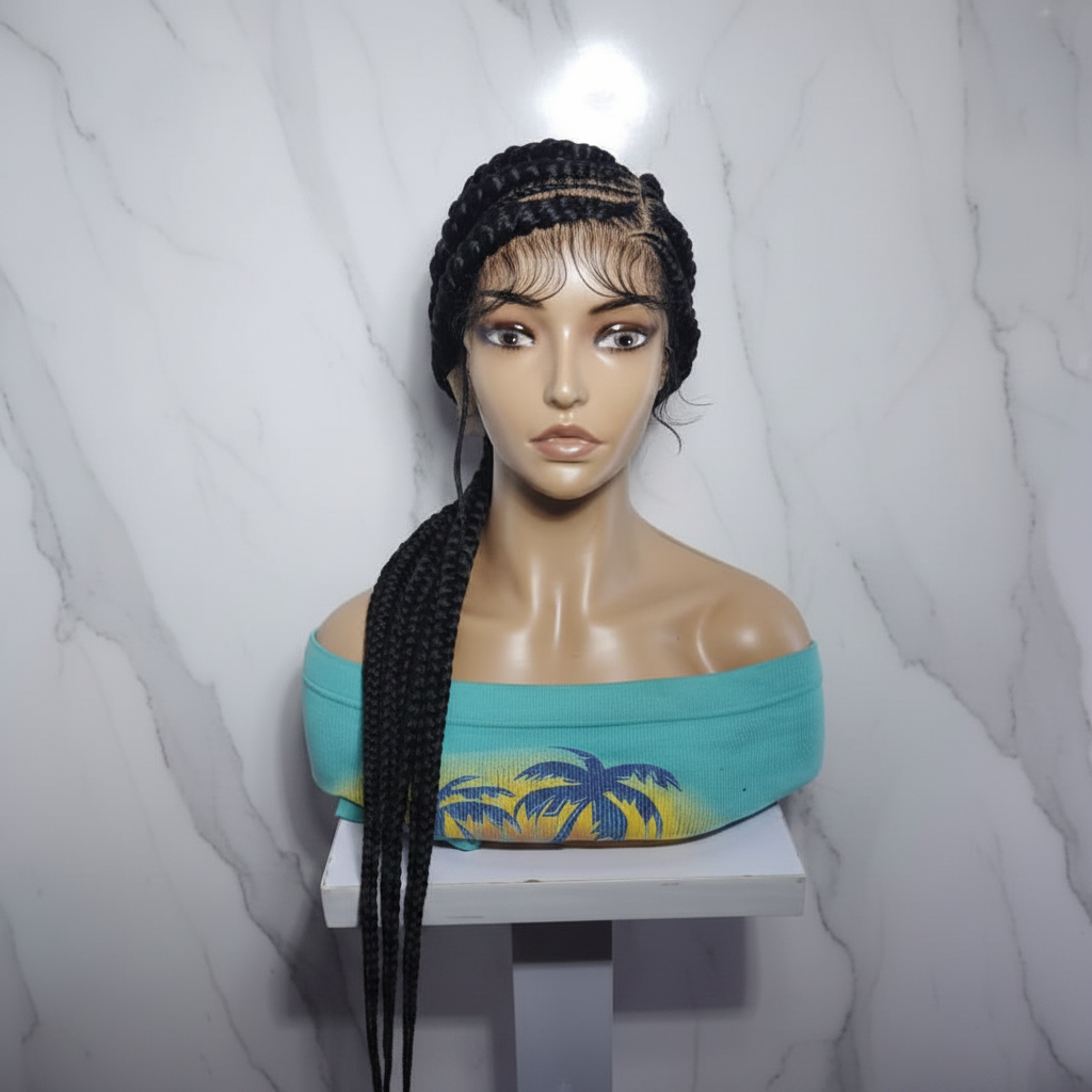 Braided Wig. Cornrow Braids. Full Lace with Baby Hair. Lemonade Braids.