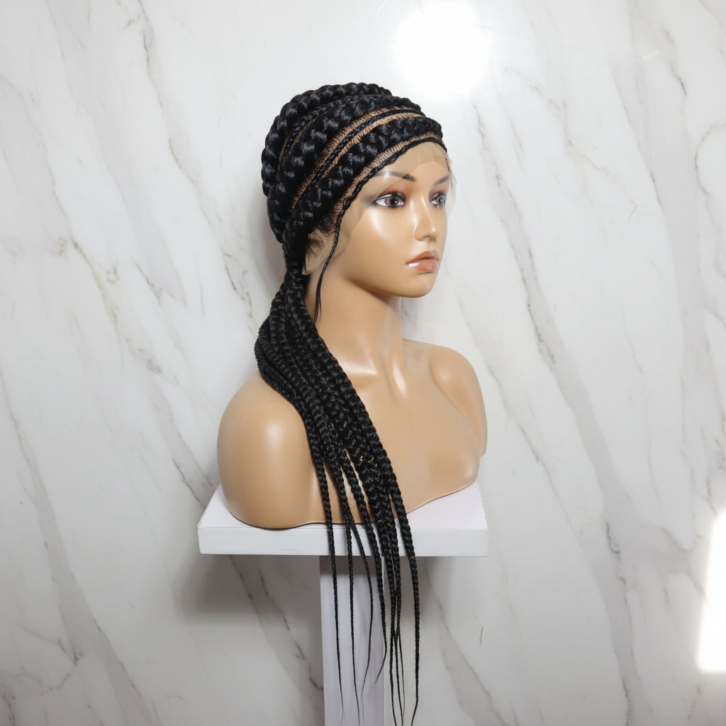 Braided Wig. Cornrow Braids. Full Lace with Baby Hair. Lemonade Braids.