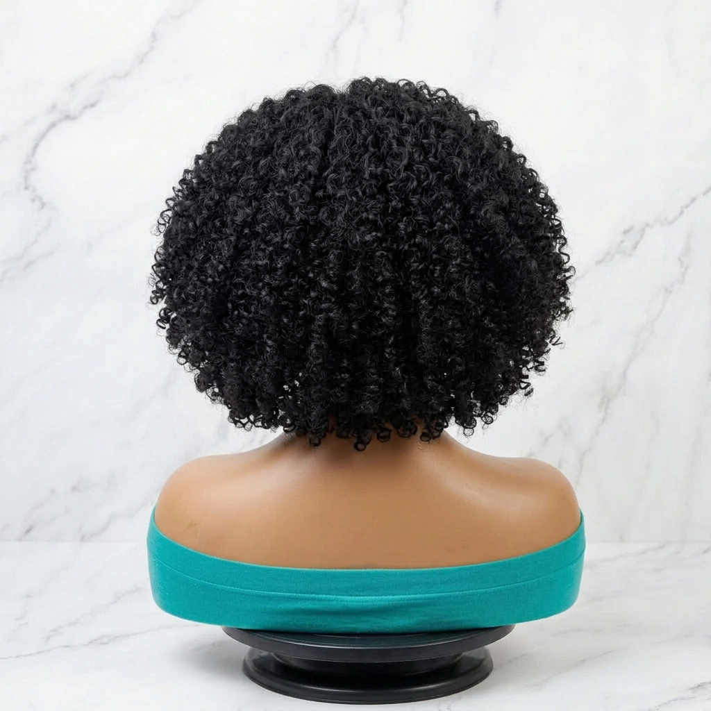 Hand Braided Wig: Cornrow with Curls, Full Lace, Baby Hair