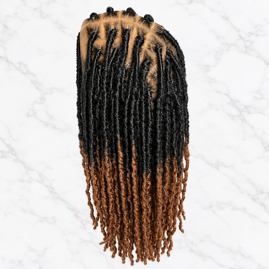 side iews locs braids. handmade, neat and ready to wear. no glue needed