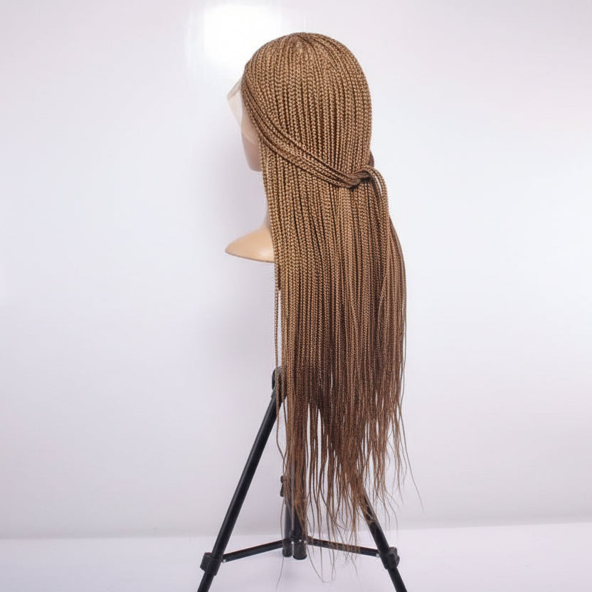360 HD Full Lace with Baby Hair, Knotless Braids Wig,  38 Inches, Ready-to-Wear
