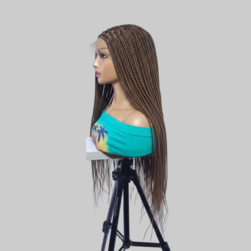 360 HD Full Lace with Baby Hair, Knotless Braids Wig,  38 Inches, Ready-to-Wear